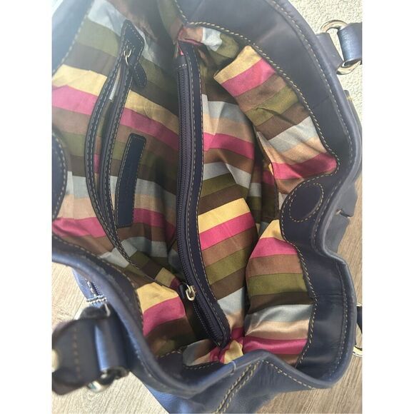 Tieganello blue leather purse  shoulder bag - Picture 4 of 7